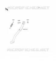 BEQUILLES pour Kawasaki KLX250R