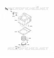CYLINDRE/PISTON pour Kawasaki KLX250R