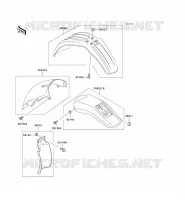GARDE BOUE pour Kawasaki KLX250R