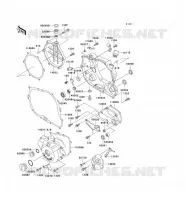 COUVERCLES MOTEUR pour Kawasaki KLX250R