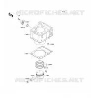 CYLINDRE/PISTON pour Kawasaki KLX250R
