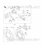 FREIN ARRIERE pour Kawasaki KLX250R