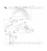 GARDE BOUE pour Kawasaki KLX250R