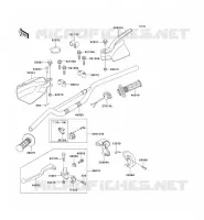 GUIDON pour Kawasaki KLX250R