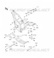 PIECE DE CADRE (COUVERTURE) pour Kawasaki KLX250R