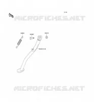 BEQUILLES pour Kawasaki KLX250R