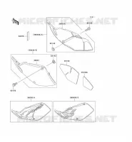 CACHE LAT&Eacute;RAL pour Kawasaki KLX250R