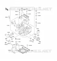 CULASSE pour Kawasaki KLX250R