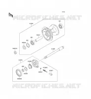 MOYEU AVANT pour Kawasaki KLX250R