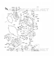 COUVERCLES MOTEUR pour Kawasaki D-TRACKER