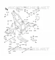 PIECE DE CADRE (COUVERTURE) pour Kawasaki D-TRACKER