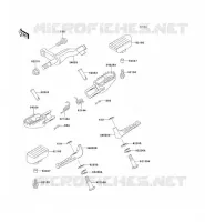 REPOSE PIED pour Kawasaki D-TRACKER