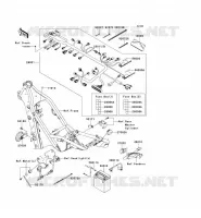 CHASSIS EQUIPMENT ELECTRIQUE pour Kawasaki KLX250