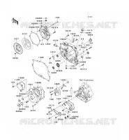 COUVERCLES MOTEUR pour Kawasaki KLX250
