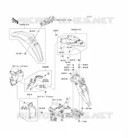 GARDE BOUE pour Kawasaki KLX250