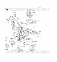 PIECE DE CADRE (COUVERTURE) pour Kawasaki KLX250