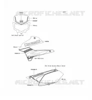 STICKER(EBONY) pour Kawasaki KLX250