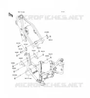 SUPPORT MOTEUR pour Kawasaki KLX250