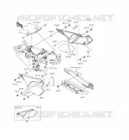 CACHE LAT&Eacute;RAL/GARDE CHAINE pour Kawasaki KLX250