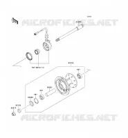 MOYEU AVANT pour Kawasaki KLX250S