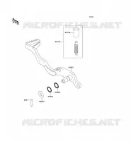 PEDALE DE FREIN pour Kawasaki KLX250S