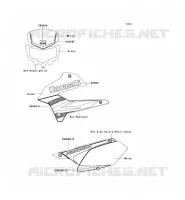 STICKER(GREEN) pour Kawasaki KLX250S