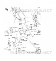 SYSTEME D'EVAPORATION CARBURANT(CA) pour Kawasaki KLX250S