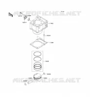 CYLINDRE/PISTON pour Kawasaki KLX250S
