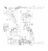 GARDE BOUE pour Kawasaki KLX250S