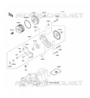 POMPE A HUILE pour Kawasaki KLX250S