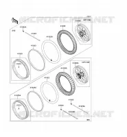 ROUE/PNEUS pour Kawasaki KLX250S