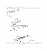 STICKER(GREEN) pour Kawasaki KLX250S