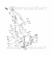 SUPPORT MOTEUR pour Kawasaki KLX250S