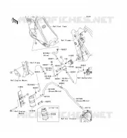 SYSTEME D'EVAPORATION CARBURANT(CA) pour Kawasaki KLX250S