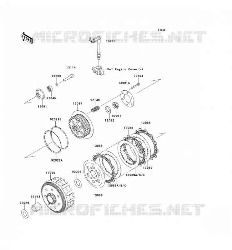 EMBRAYAGE Kawasaki TOUT-TERRAIN 250 2012 KLX250S  KLX250TCF