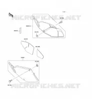 CACHE LAT&Eacute;RAL pour Kawasaki KLX300R