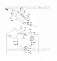 &Eacute;CHAPPEMENT pour Kawasaki KLX300R