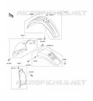 GARDE BOUE pour Kawasaki KLX300R