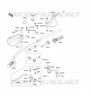 GUIDON pour Kawasaki KLX300R