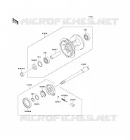 MOYEU AVANT pour Kawasaki KLX300R