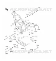 PIECE DE CADRE (COUVERTURE) pour Kawasaki KLX300R