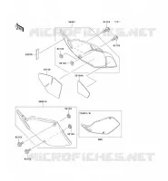 CACHE LAT&Eacute;RAL pour Kawasaki KLX300R