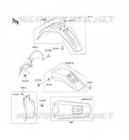 GARDE BOUE pour Kawasaki KLX300R