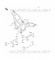 SUPPORT MOTEUR pour Kawasaki KLX300R