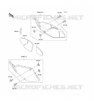 CACHE LAT&Eacute;RAL pour Kawasaki KLX300R
