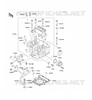 CULASSE pour Kawasaki KLX300R