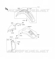 GARDE BOUE pour Kawasaki KLX300R
