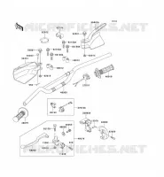 GUIDON pour Kawasaki KLX300R