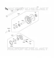 MOYEU AVANT pour Kawasaki KLX300R
