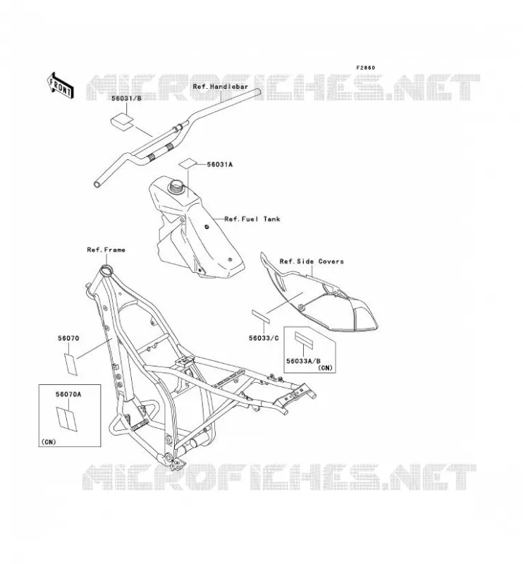 LABEL Kawasaki TOUT-TERRAIN 300 2007 KLX300R  KLX300A7F